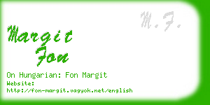 margit fon business card